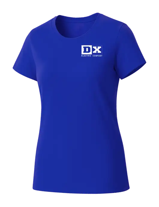 Womens Seriously Soft Royal T-Shirt w/DX Logo