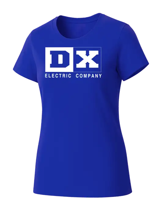 Womens Seriously Soft Royal T-Shirt w/DX Logo