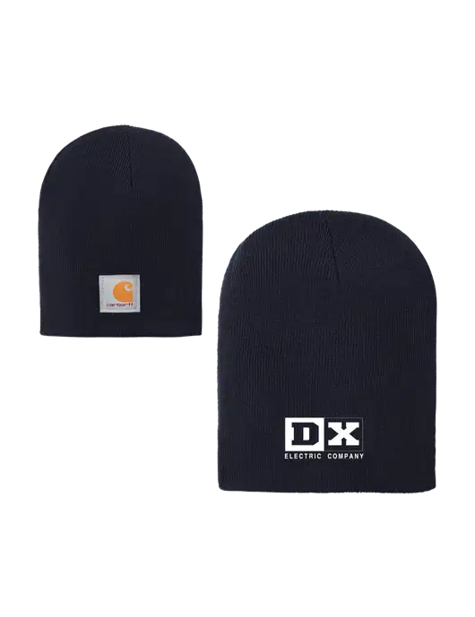 Carhartt Dark Navy Acrylic Knit Hat w/DX Logo