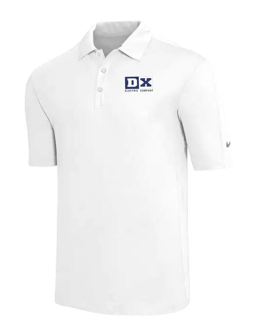 Nike White Tech Sport Dri-FIT Polo w/DX Logo