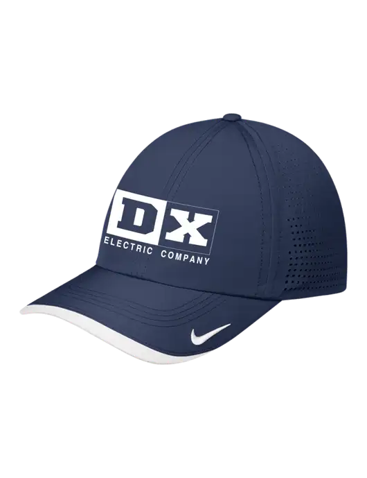 Nike Navy/White Dri-FIT Perforated Performance Cap w/DX Logo