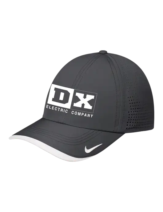 Nike Dark Grey/White Dri-FIT Perforated Performance Cap w/DX Logo