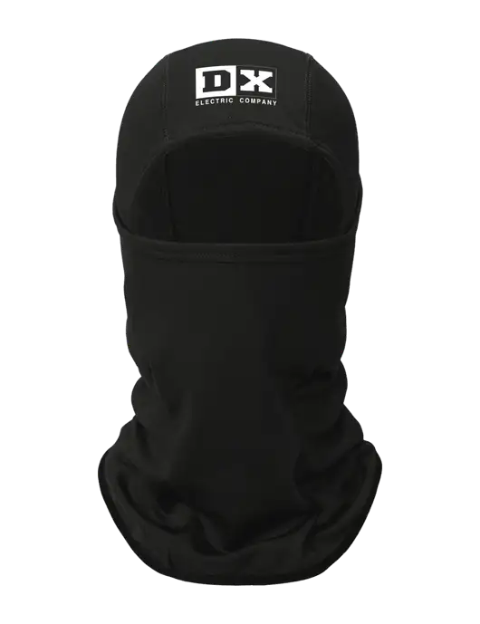 Black CornerStone Smooth Fleece Face Mask w/DX Logo