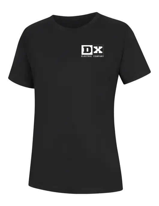 Womens Black Core Blend Tee w/DX Logo
