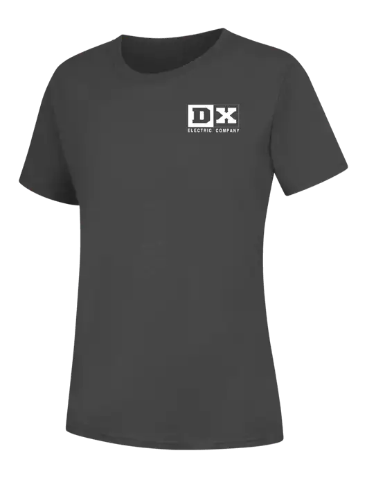 Womens Charcoal Core Blend Tee w/DX Logo