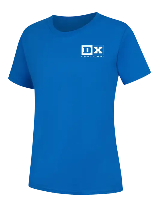 Womens Royal Blue Core Blend Tee w/DX Logo