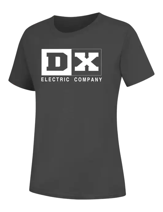Womens Charcoal Core Blend Tee w/DX Logo