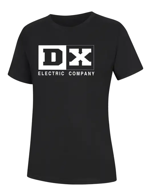 Womens Black Core Blend Tee w/DX Logo
