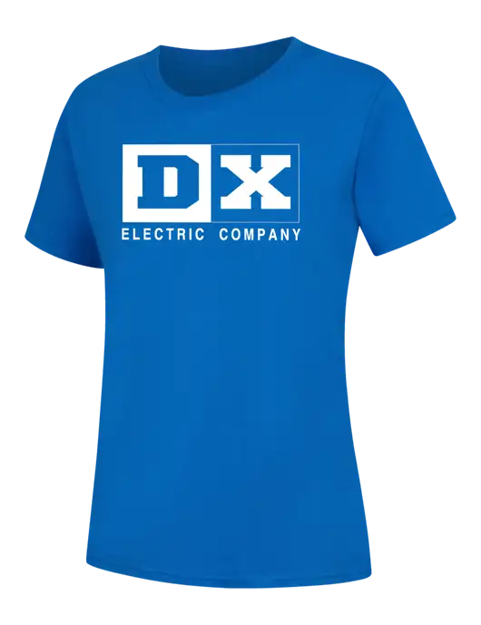 Womens Royal Blue Core Blend Tee w/DX Logo