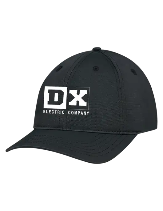 Black Nylon Twill Performance Cap w/DX Logo
