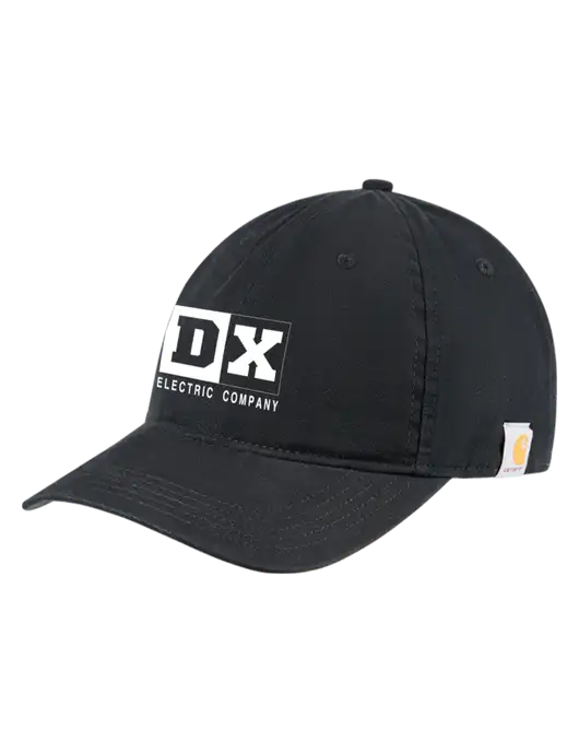 Carhartt Black Cotton Canvas Cap w/DX Logo