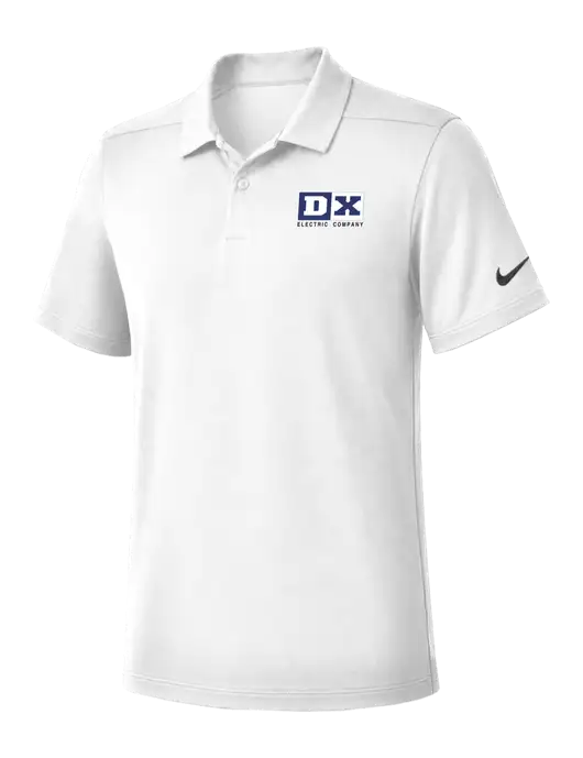 Nike White Dry Essential Solid Polo w/DX Logo