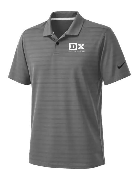 Nike Dark Medium Grey Dri-FIT Vapor Jacquard Polo w/DX Logo