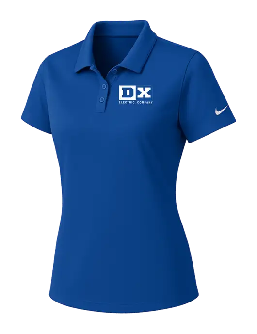 Nike Womens Dark Royal Dry Essential Solid Polo w/DX Logo