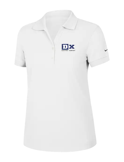Nike Womens Dri-FIT Classic White Polo w/DX Logo