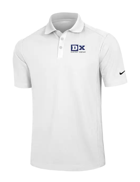 Nike White Dri-FIT Classic Polo w/DX Logo