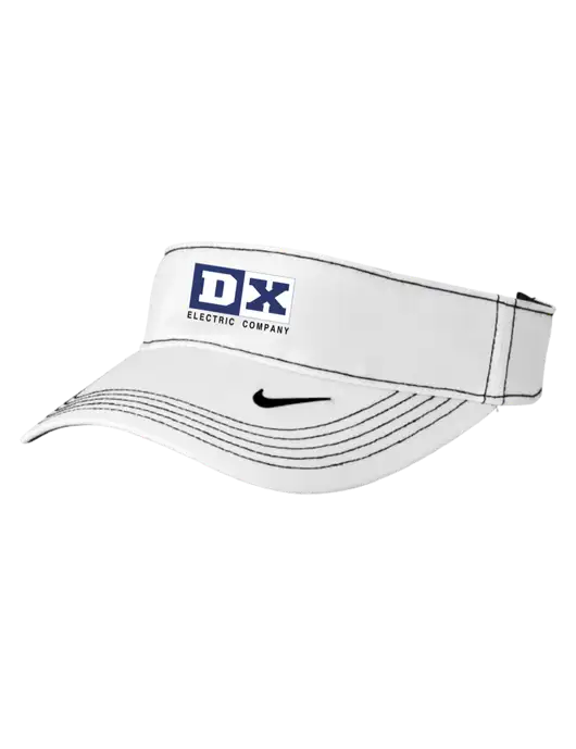 Nike White Dri-FIT Ace Visor w/DX Logo