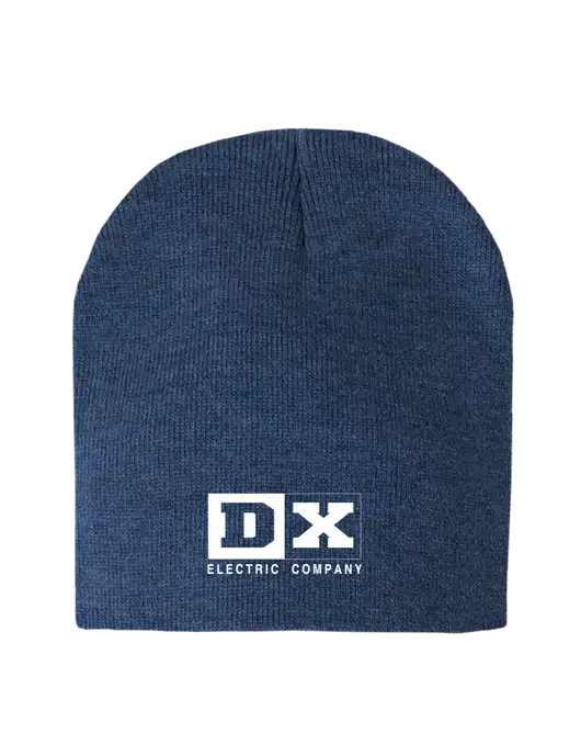 Dark Royal Heather Element Knit Beanie w/DX Logo