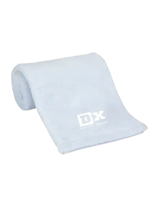 Blue Alpine Fleece Mink Touch Luxury Baby Blanket  w/DX Logo
