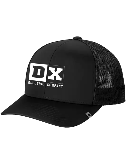 TravisMathew Black Cruz Trucker Cap w/DX Logo