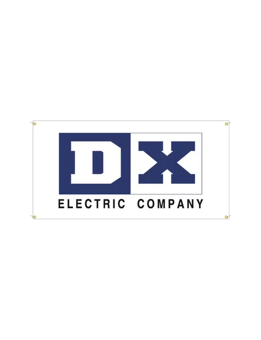 Vinyl Banner 48" x 24"  w/DX Logo