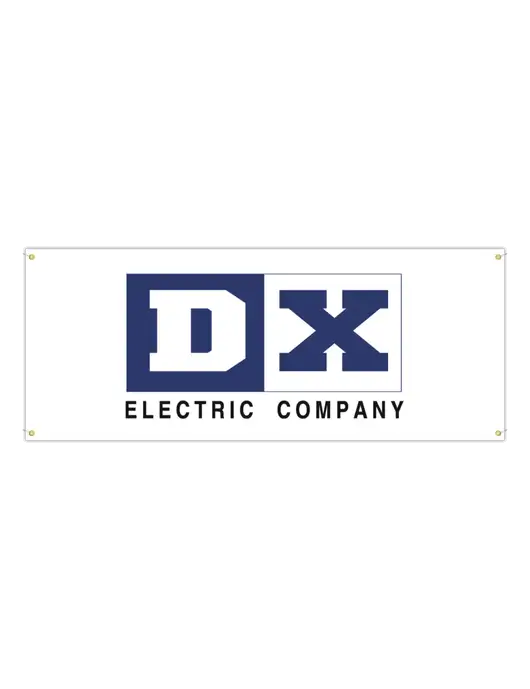 Vinyl Banner 120" x 48" w/DX Logo