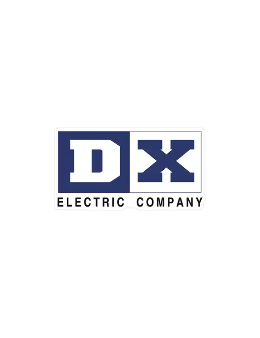 Medium Decal (approx 11-15 sq in) w/DX Logo