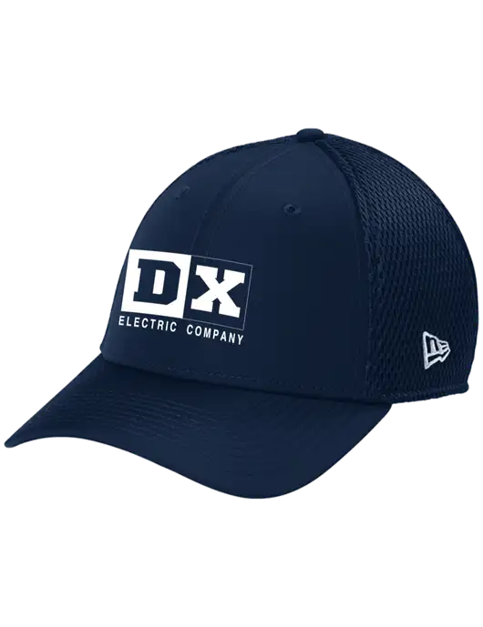 New Era 39THIRTY Performance Stretch Dark Navy Mesh Cap w/DX Logo