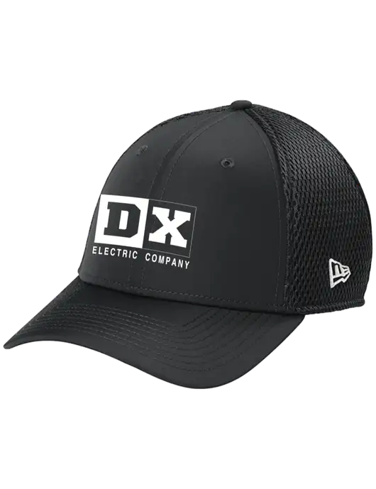 New Era 39THIRTY Performance Stretch Charcoal Grey Mesh Cap w/DX Logo