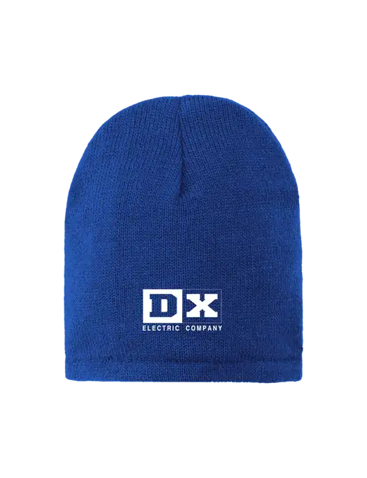 Dark Royal Fleece-Lined Beanie Cap w/DX Logo