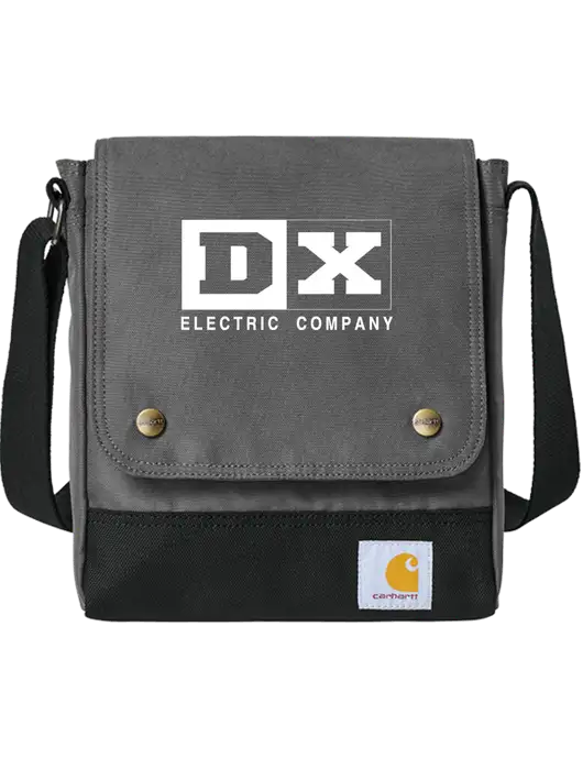 Carhartt Medium Grey Crossbody Snap Bag w/DX Logo