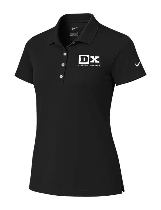 Nike Womens Black Tech Basic Dri-FIT Polo
 w/DX Logo