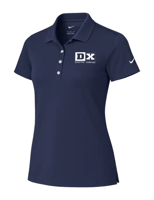 Nike Womens Dark Navy Tech Basic Dri-FIT Polo
 w/DX Logo