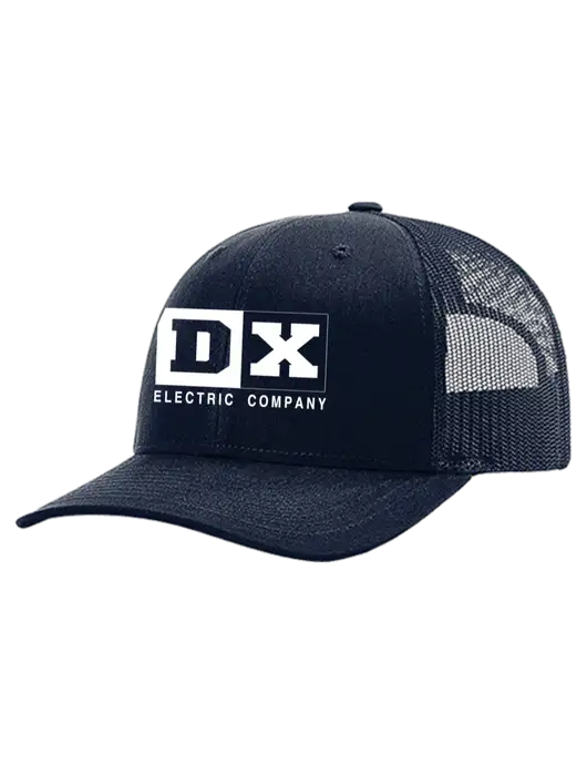 Richardson 112+ R-Flex Dark Navy Trucker Cap w/Dark Navy Mesh w/DX Logo